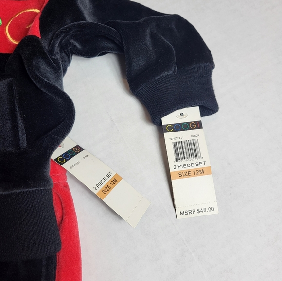 Coogi Velour Jacket and Pants Set 12M - Picture 3 of 6